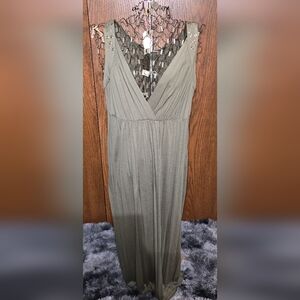 Olive green maxi dress